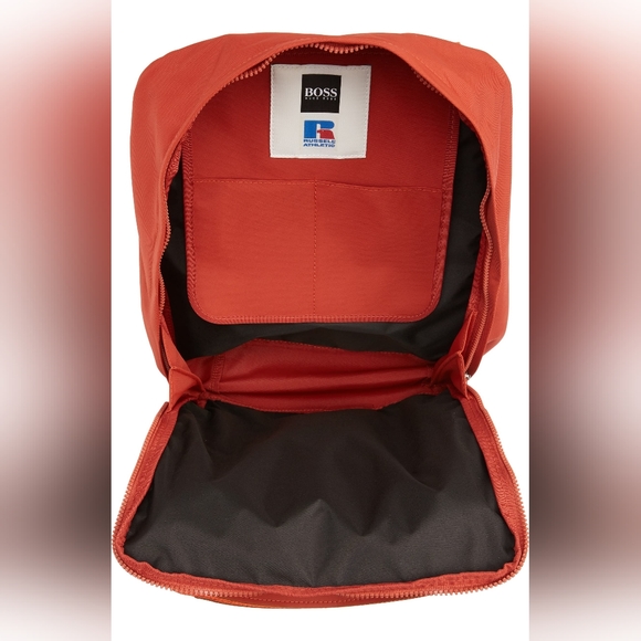 NWT Hugo Boss x Russell Athletic Square Backpack Red - Picture 5 of 16